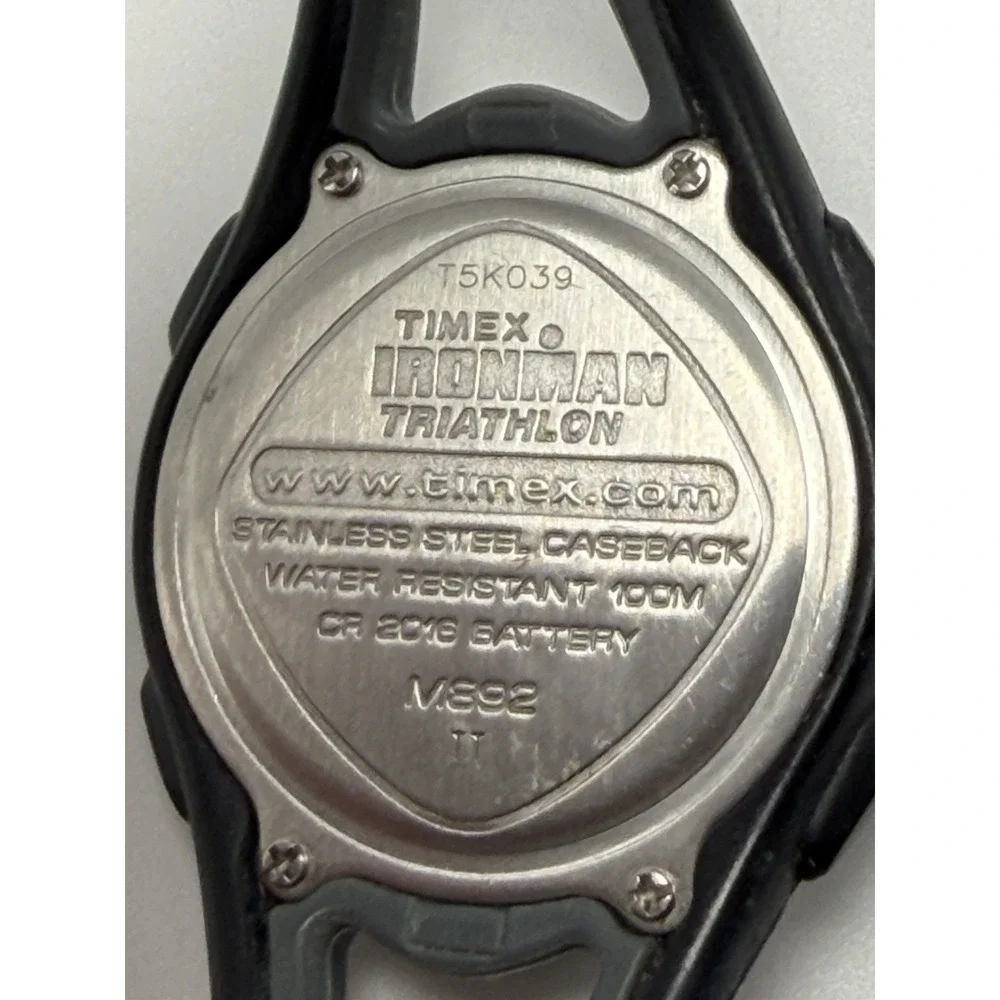 Timex Ironman Triathlon Watch Ladies Digital T5K039 50 Lap 34MM 7.5